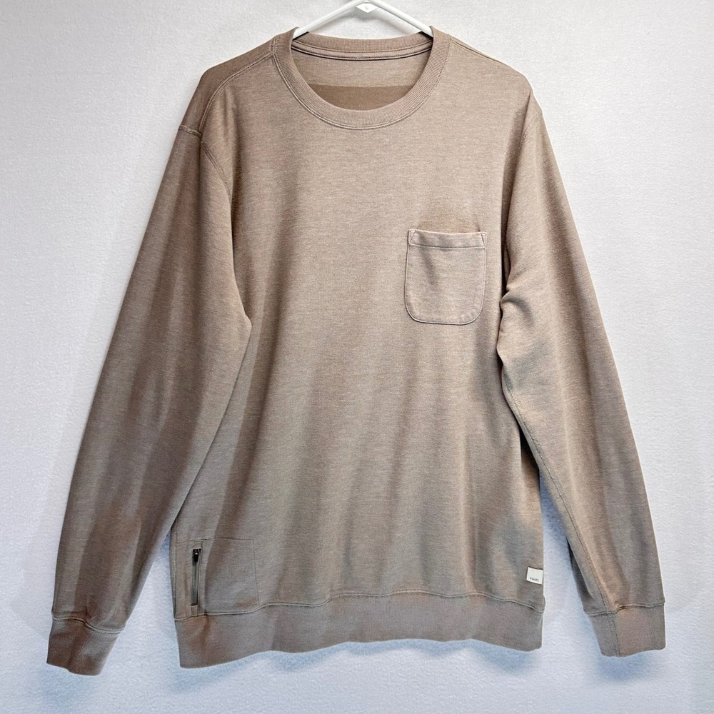 Vuori Jeffreys Crewneck Sweatshirt Men XL V218 Long Sleeve Pocket Pullover